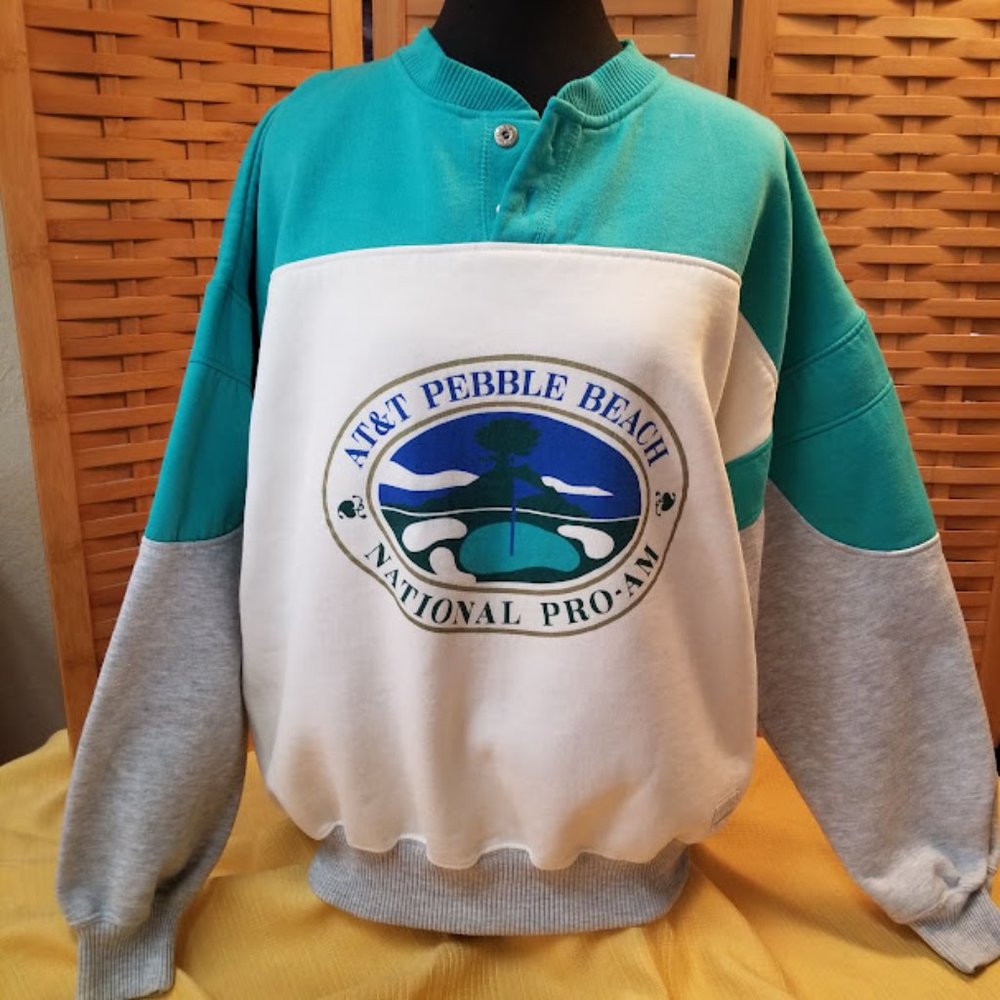 Vintage (1980-1990) Pebble Beach AT&T National Pro-Am Sweatshirt L